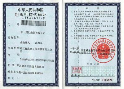 组织机构代码（正本）